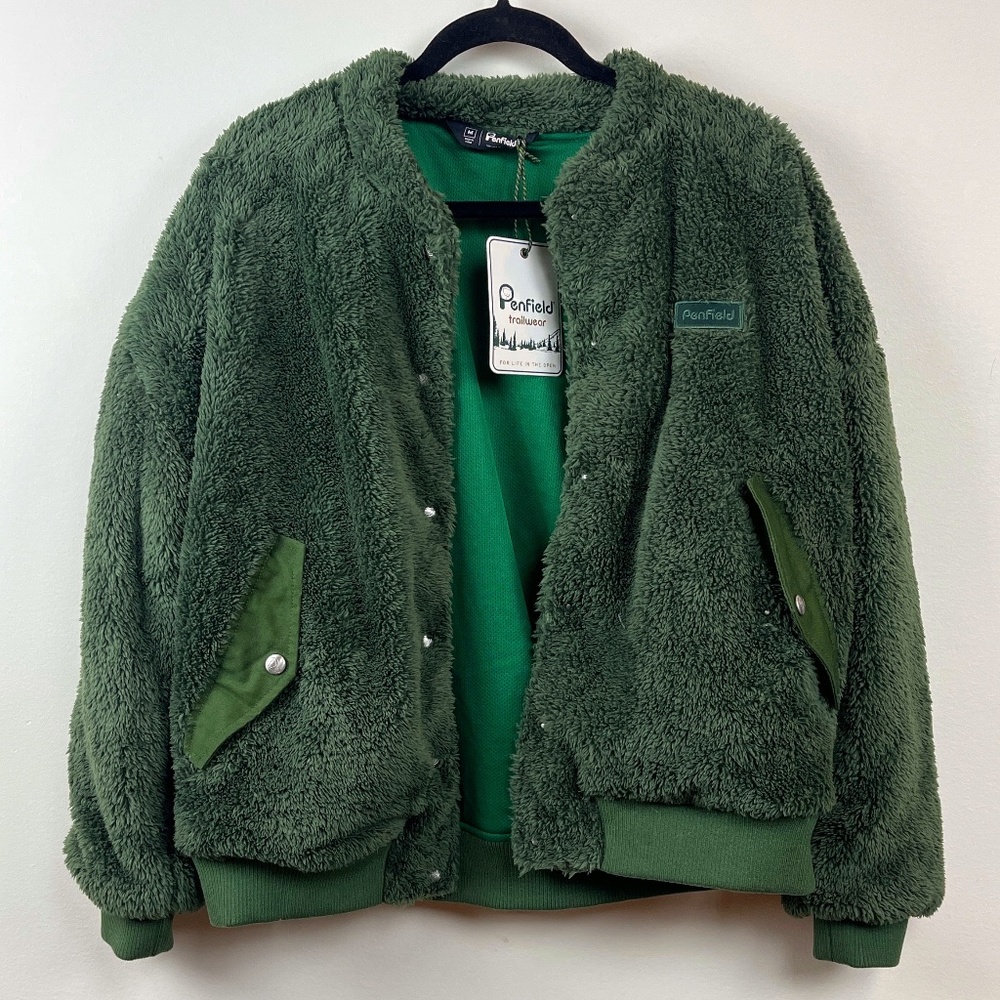 Penfield Harding Women's Fleece Teddy Bomber Jacket NWT